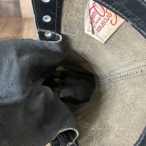 Corcoran Vintage Black Lace Up Jump Boots Mens 9.5 D - Picture 7 of 12